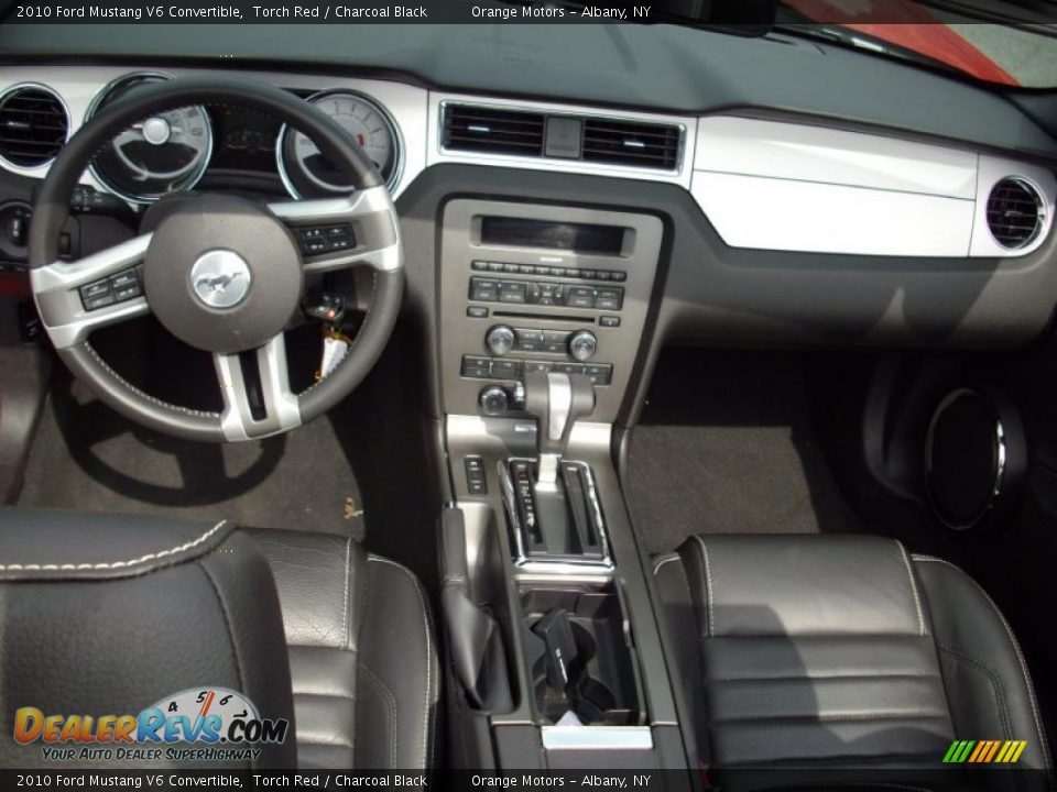 2010 Ford Mustang V6 Convertible Torch Red / Charcoal Black Photo #8