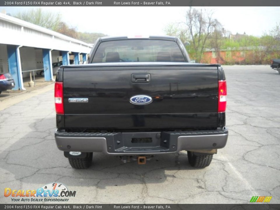 2004 Ford F150 FX4 Regular Cab 4x4 Black / Dark Flint Photo #3