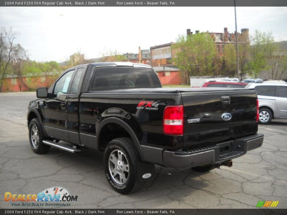 2004 Ford F150 FX4 Regular Cab 4x4 Black / Dark Flint Photo #4