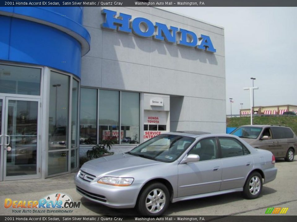 2001 Honda Accord EX Sedan Satin Silver Metallic / Quartz Gray Photo #1