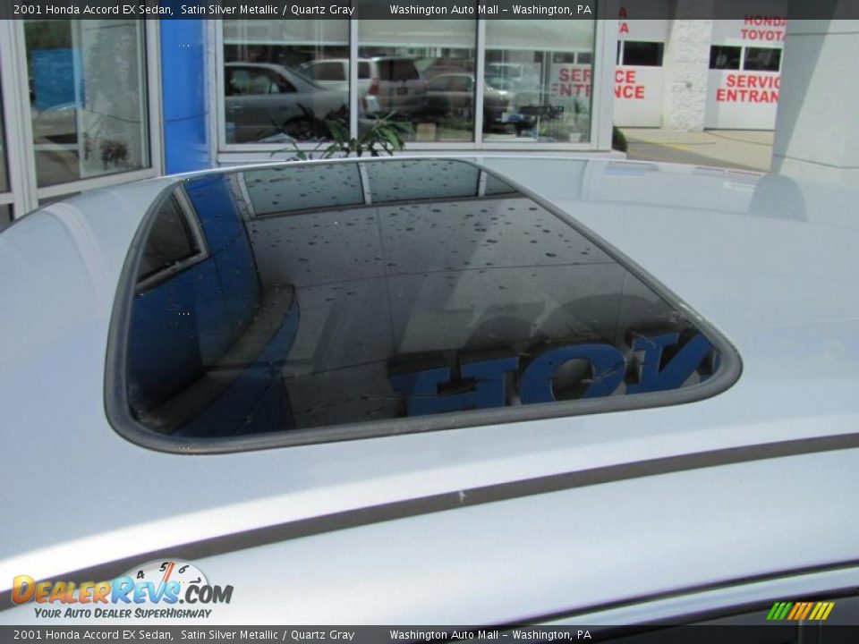 2001 Honda Accord EX Sedan Satin Silver Metallic / Quartz Gray Photo #5