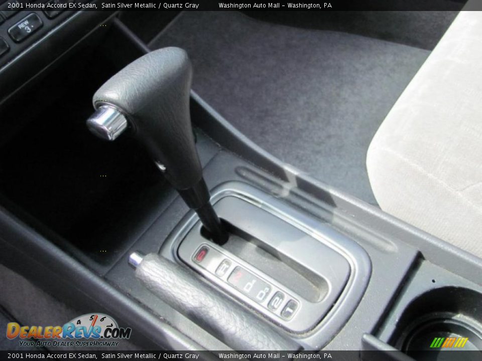 2001 Honda Accord EX Sedan Satin Silver Metallic / Quartz Gray Photo #16