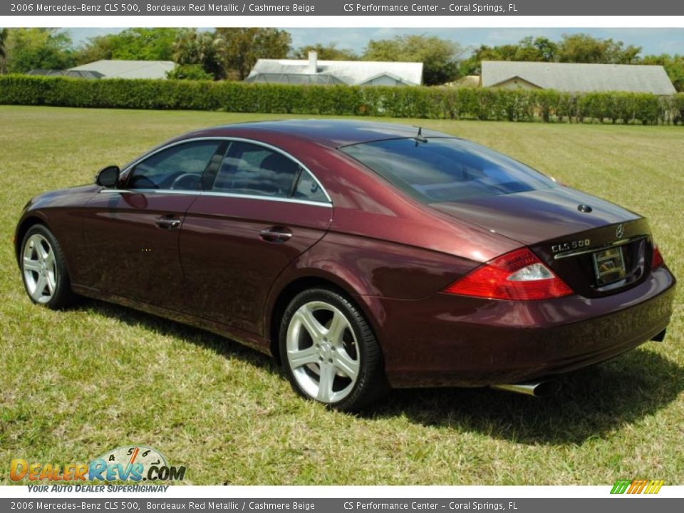 2006 Mercedes-Benz CLS 500 Bordeaux Red Metallic / Cashmere Beige Photo #3