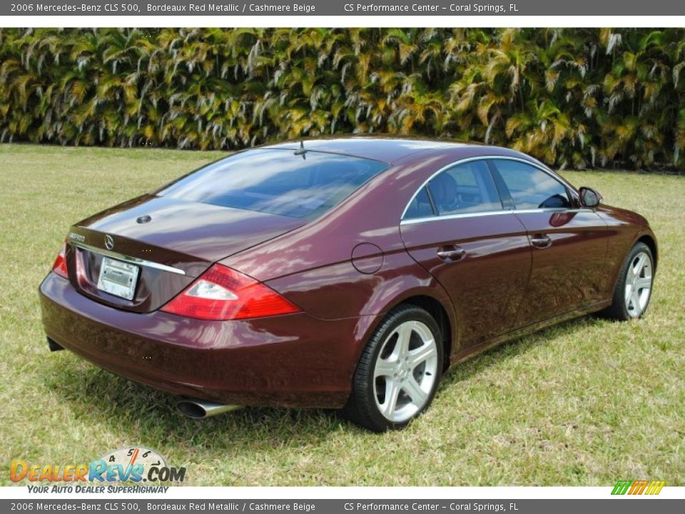 2006 Mercedes-Benz CLS 500 Bordeaux Red Metallic / Cashmere Beige Photo #4