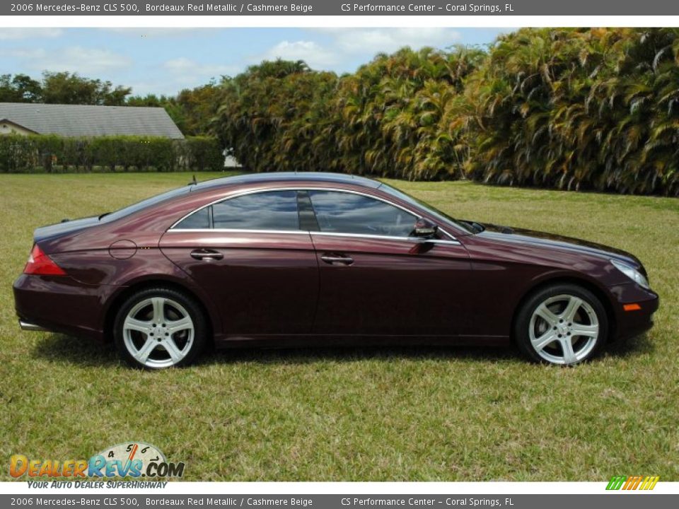 2006 Mercedes-Benz CLS 500 Bordeaux Red Metallic / Cashmere Beige Photo #5
