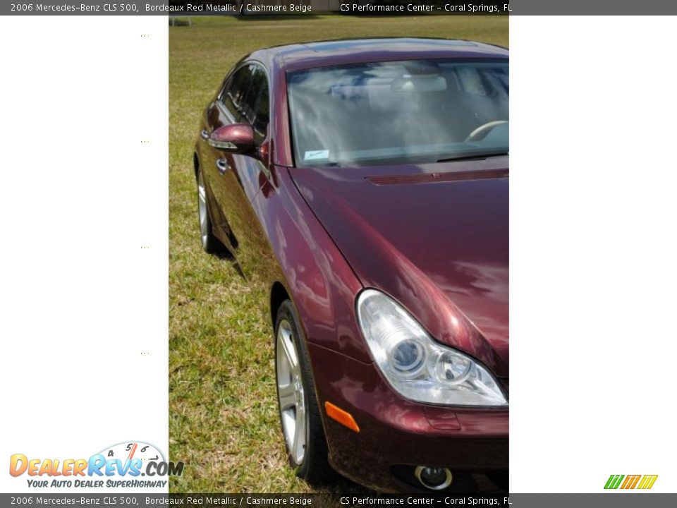 2006 Mercedes-Benz CLS 500 Bordeaux Red Metallic / Cashmere Beige Photo #7