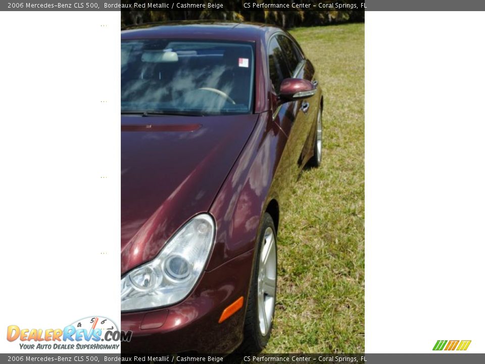 2006 Mercedes-Benz CLS 500 Bordeaux Red Metallic / Cashmere Beige Photo #8