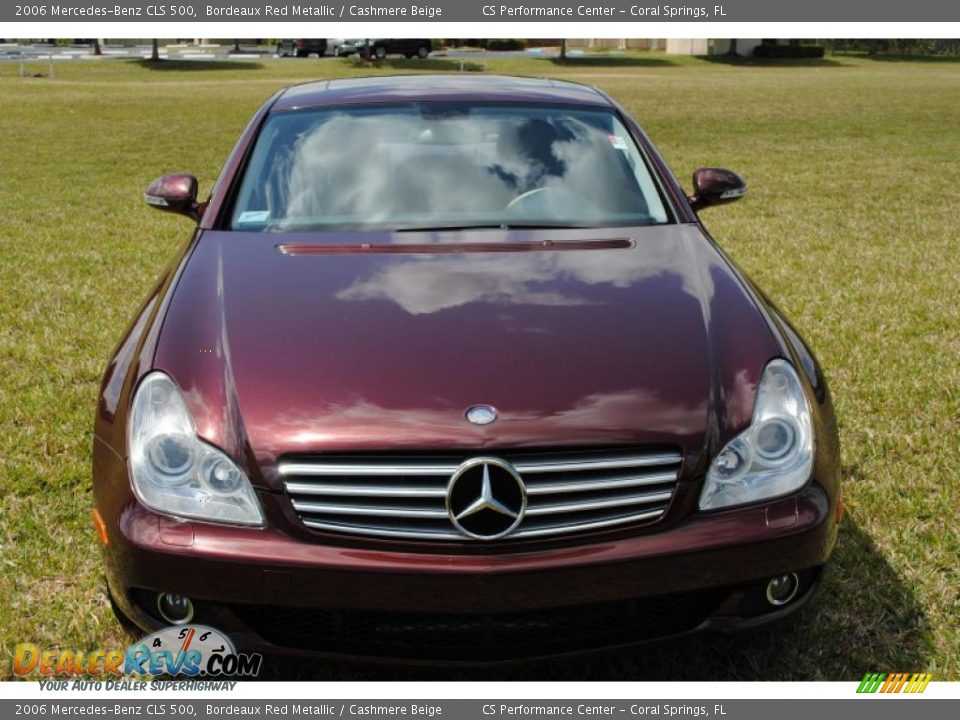 2006 Mercedes-Benz CLS 500 Bordeaux Red Metallic / Cashmere Beige Photo #9