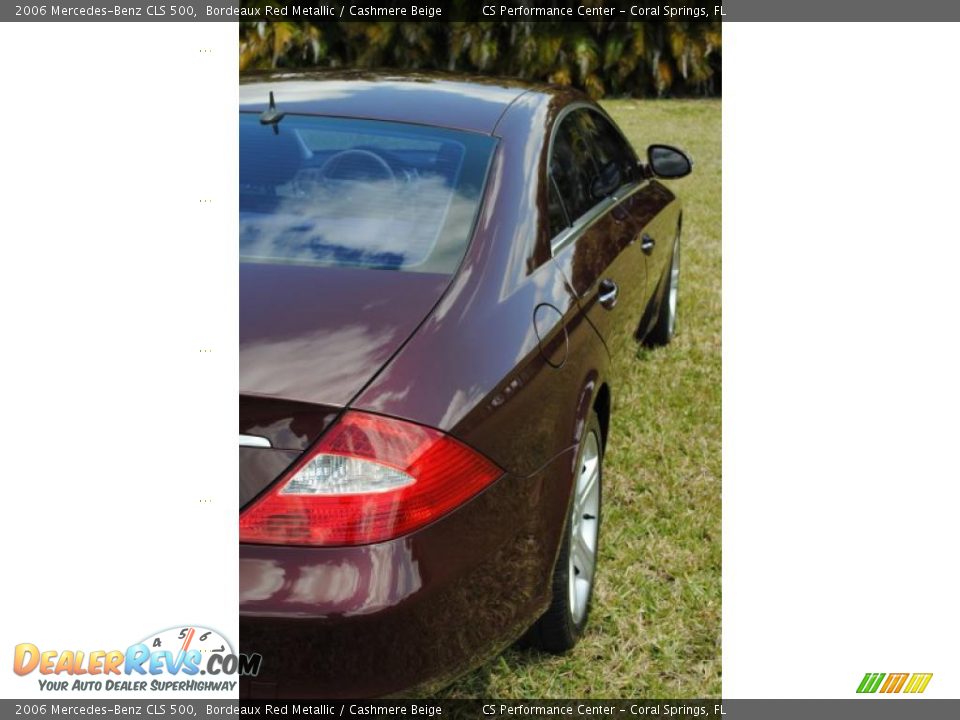 2006 Mercedes-Benz CLS 500 Bordeaux Red Metallic / Cashmere Beige Photo #12