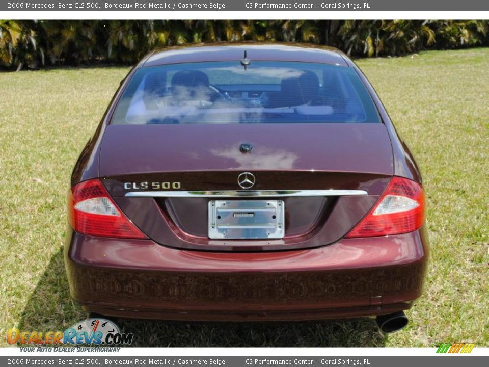 2006 Mercedes-Benz CLS 500 Bordeaux Red Metallic / Cashmere Beige Photo #13