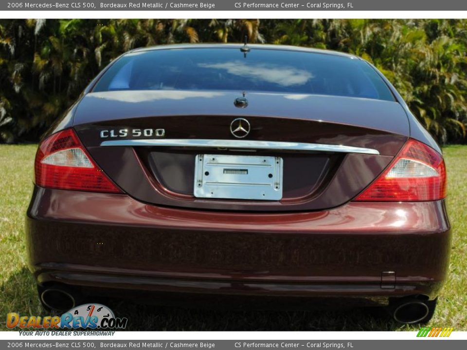 2006 Mercedes-Benz CLS 500 Bordeaux Red Metallic / Cashmere Beige Photo #14