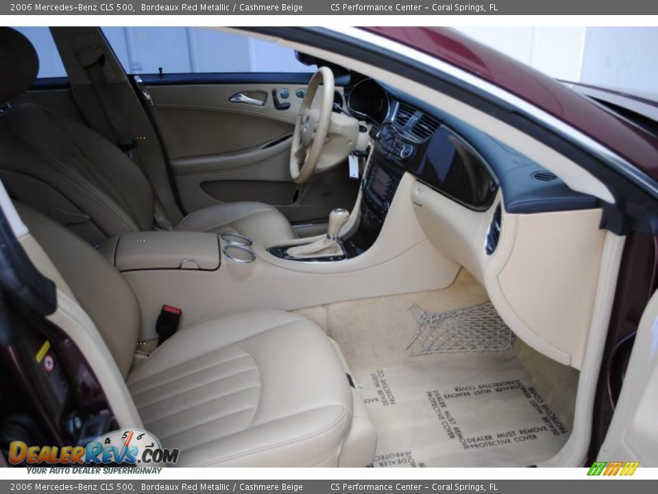 2006 Mercedes-Benz CLS 500 Bordeaux Red Metallic / Cashmere Beige Photo #17