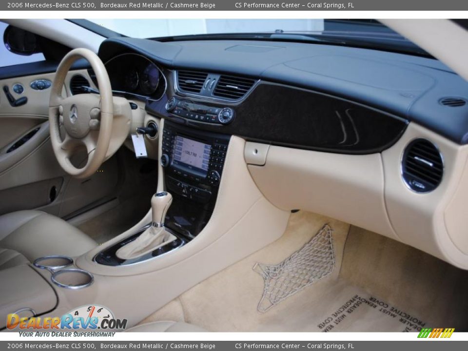 2006 Mercedes-Benz CLS 500 Bordeaux Red Metallic / Cashmere Beige Photo #20