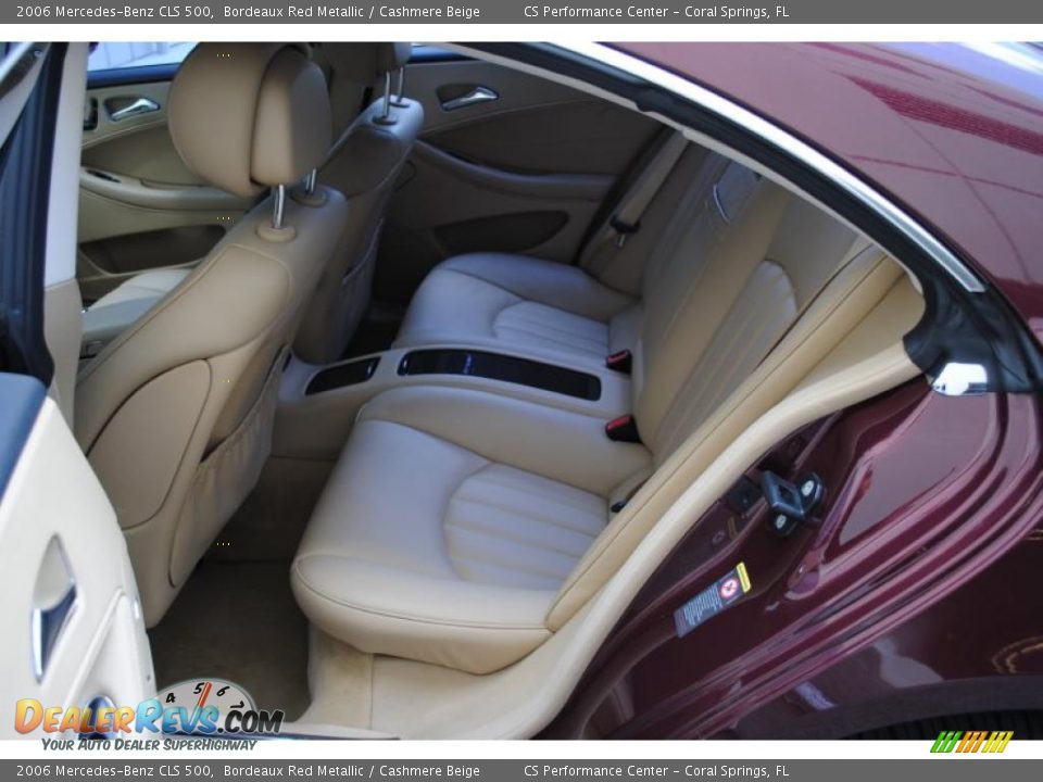 2006 Mercedes-Benz CLS 500 Bordeaux Red Metallic / Cashmere Beige Photo #22