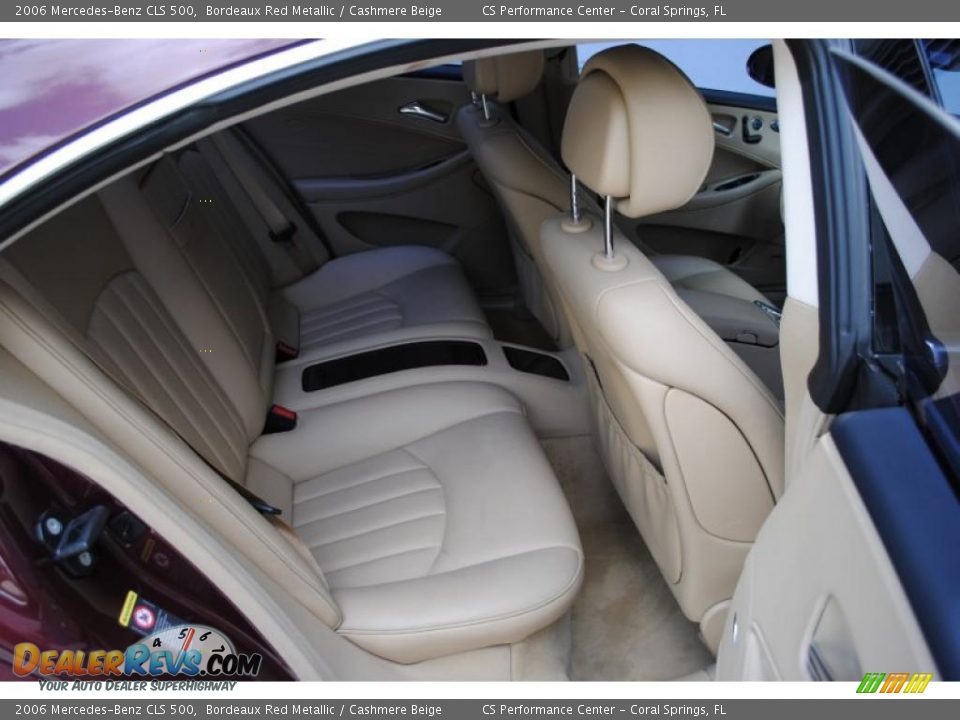 2006 Mercedes-Benz CLS 500 Bordeaux Red Metallic / Cashmere Beige Photo #23