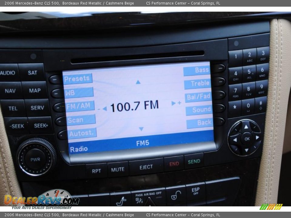 2006 Mercedes-Benz CLS 500 Bordeaux Red Metallic / Cashmere Beige Photo #24