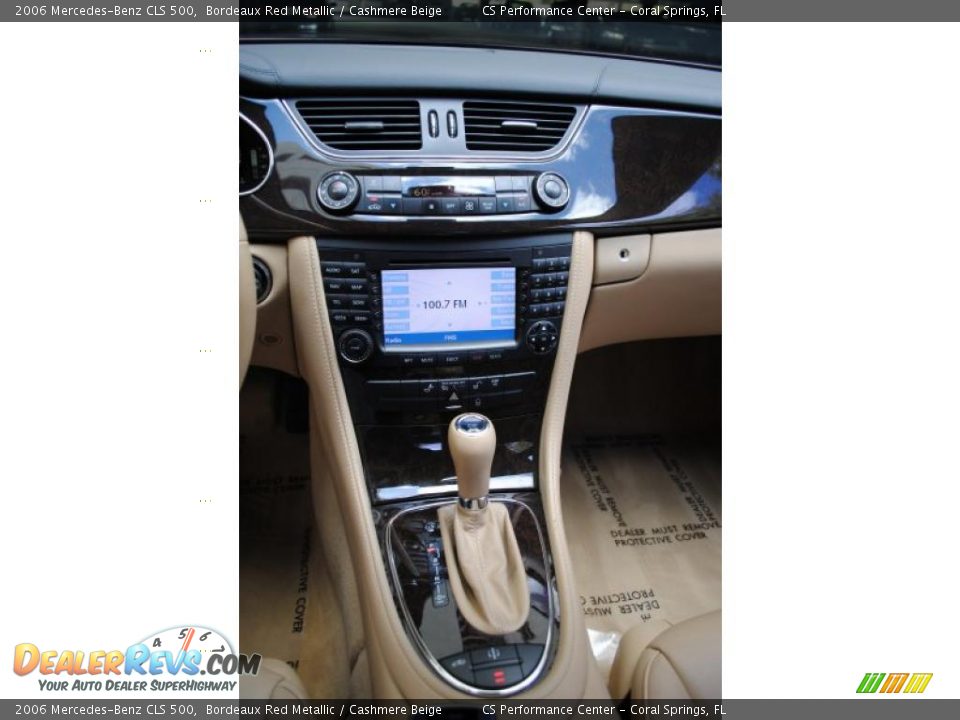 2006 Mercedes-Benz CLS 500 Bordeaux Red Metallic / Cashmere Beige Photo #26