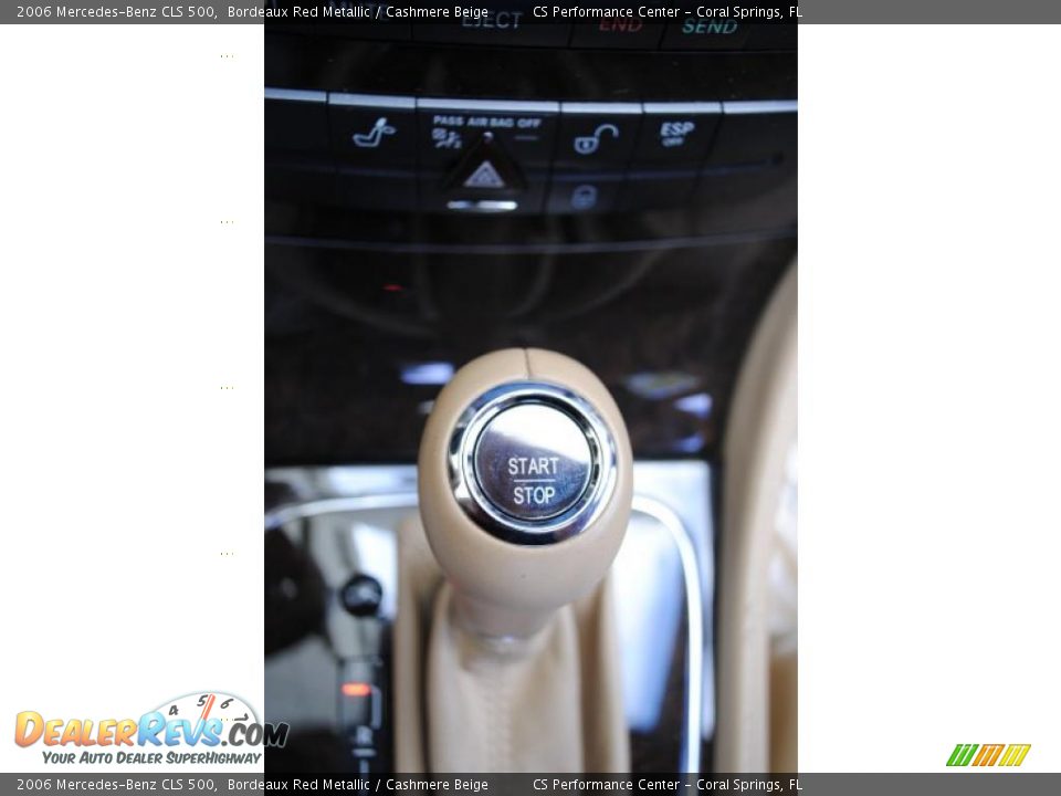 2006 Mercedes-Benz CLS 500 Bordeaux Red Metallic / Cashmere Beige Photo #27