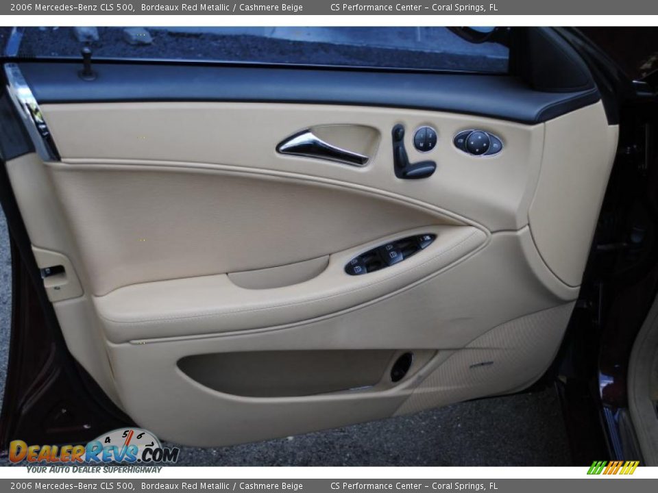2006 Mercedes-Benz CLS 500 Bordeaux Red Metallic / Cashmere Beige Photo #28