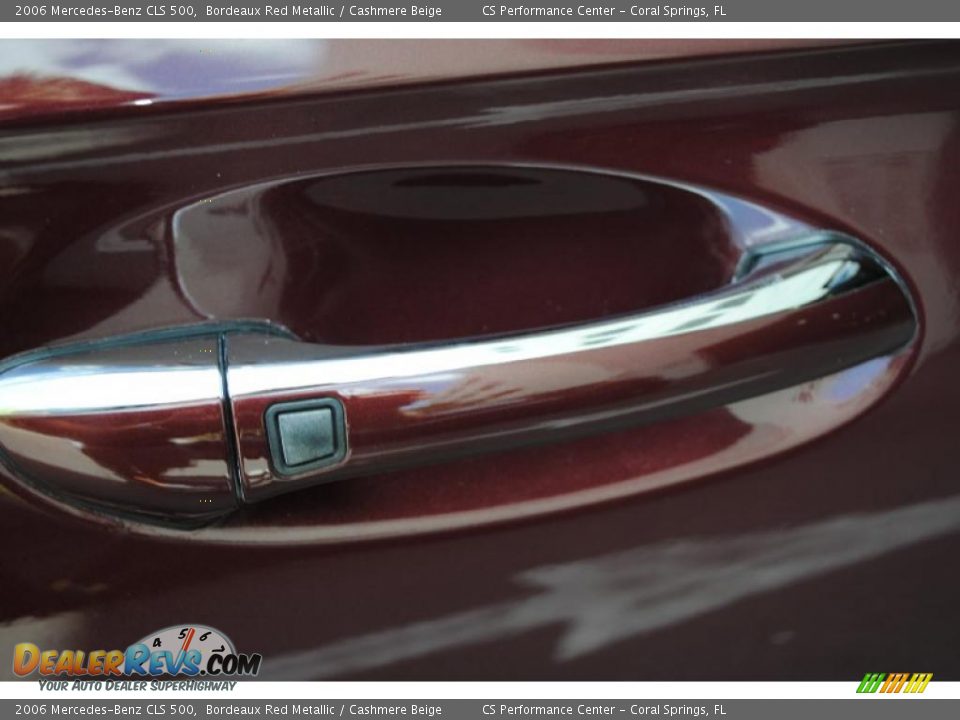 2006 Mercedes-Benz CLS 500 Bordeaux Red Metallic / Cashmere Beige Photo #34