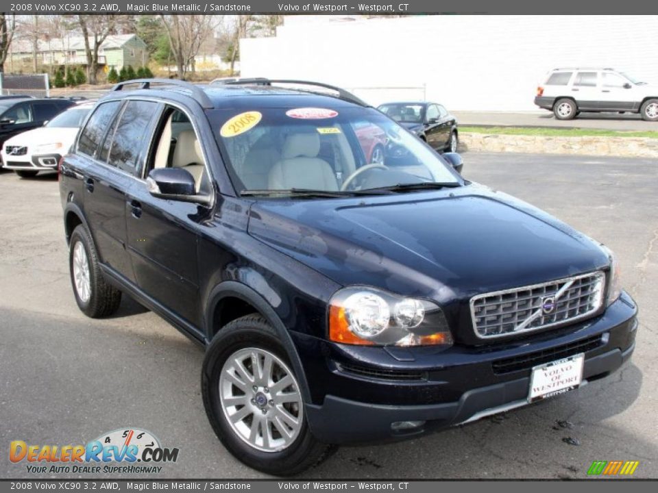 2008 Volvo XC90 3.2 AWD Magic Blue Metallic / Sandstone Photo #4