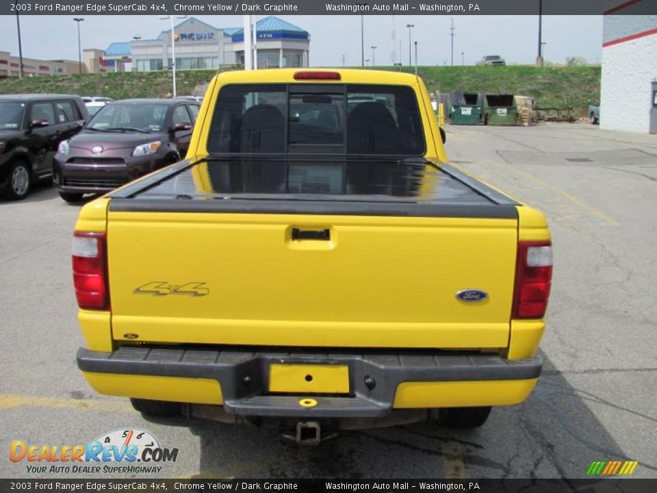 2003 Ford Ranger Edge SuperCab 4x4 Chrome Yellow / Dark Graphite Photo #5