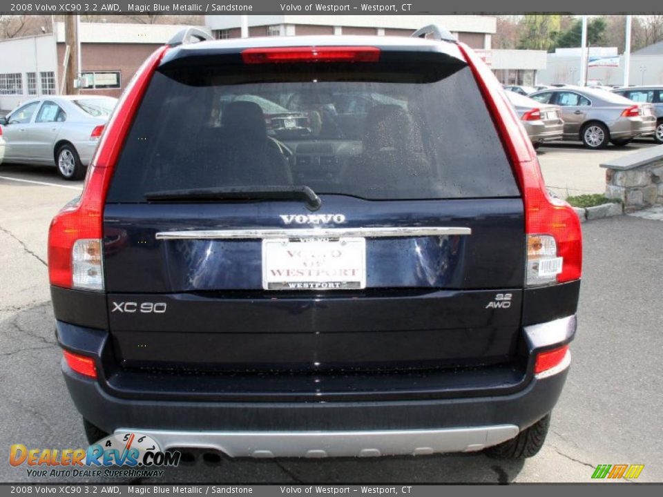 2008 Volvo XC90 3.2 AWD Magic Blue Metallic / Sandstone Photo #7