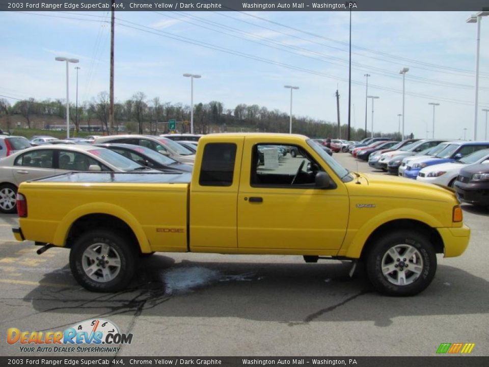 2003 Ford Ranger Edge SuperCab 4x4 Chrome Yellow / Dark Graphite Photo #7