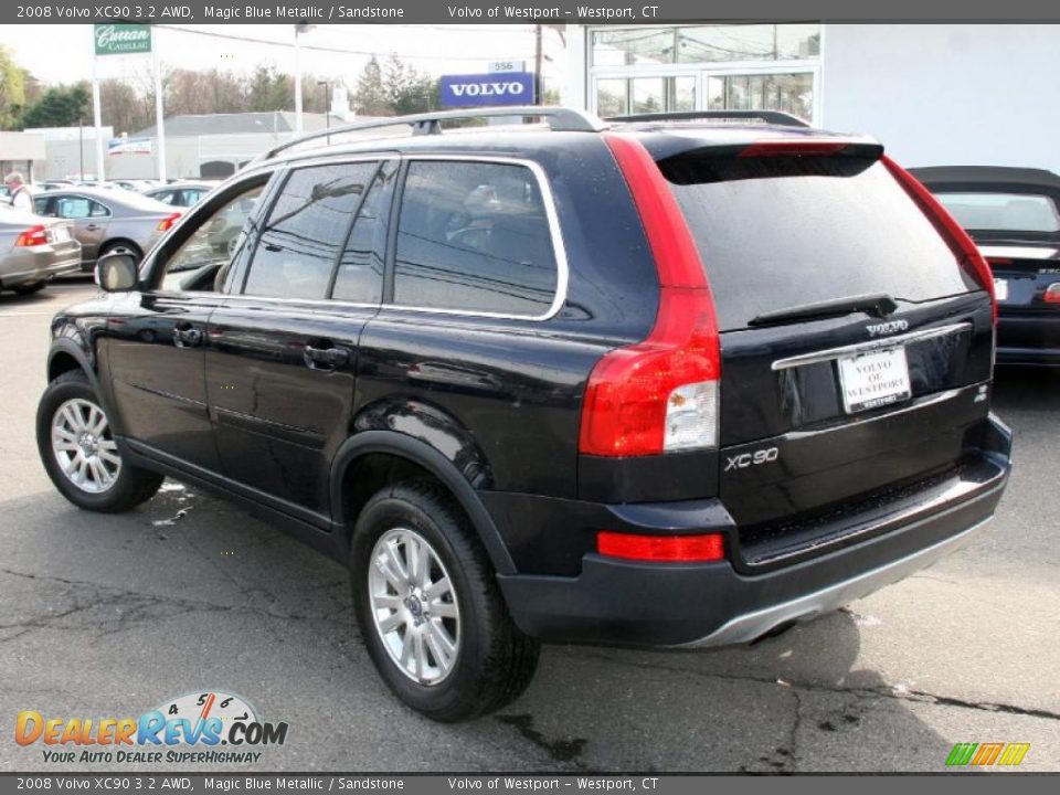 2008 Volvo XC90 3.2 AWD Magic Blue Metallic / Sandstone Photo #9