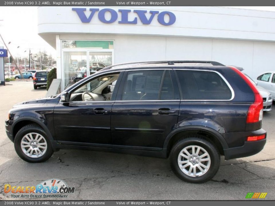 2008 Volvo XC90 3.2 AWD Magic Blue Metallic / Sandstone Photo #10