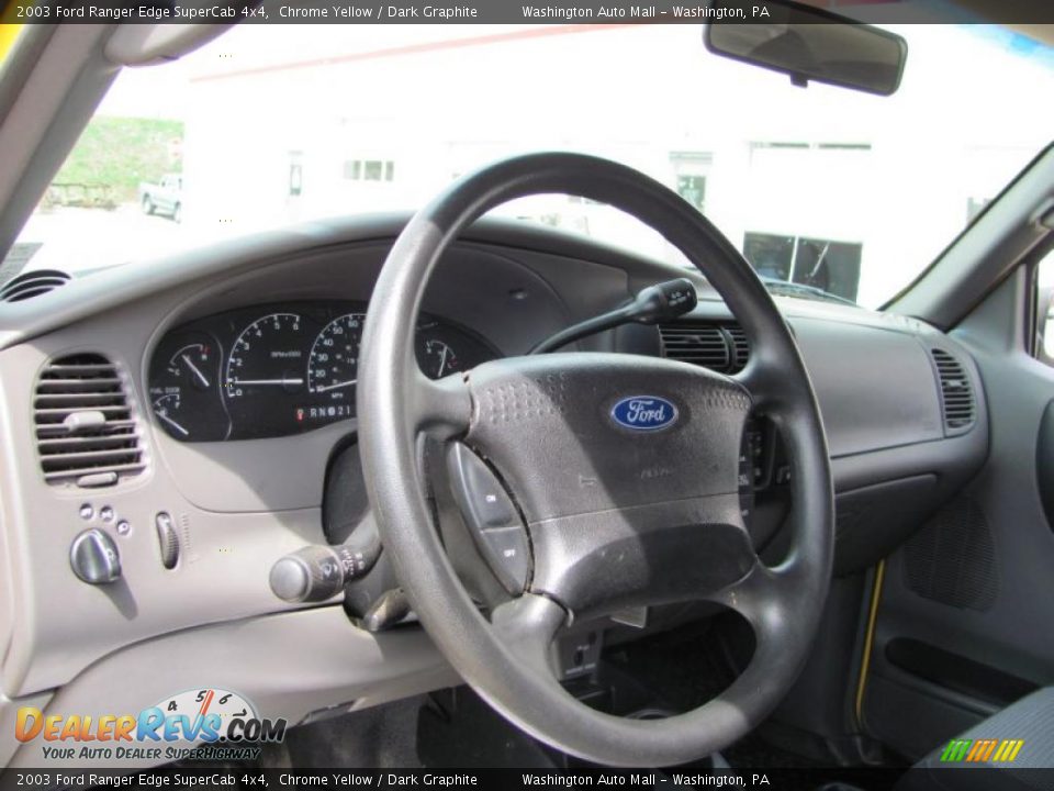 2003 Ford Ranger Edge SuperCab 4x4 Chrome Yellow / Dark Graphite Photo #10