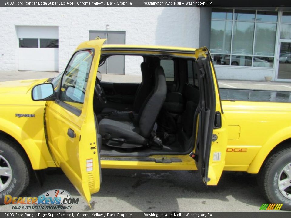 2003 Ford Ranger Edge SuperCab 4x4 Chrome Yellow / Dark Graphite Photo #13
