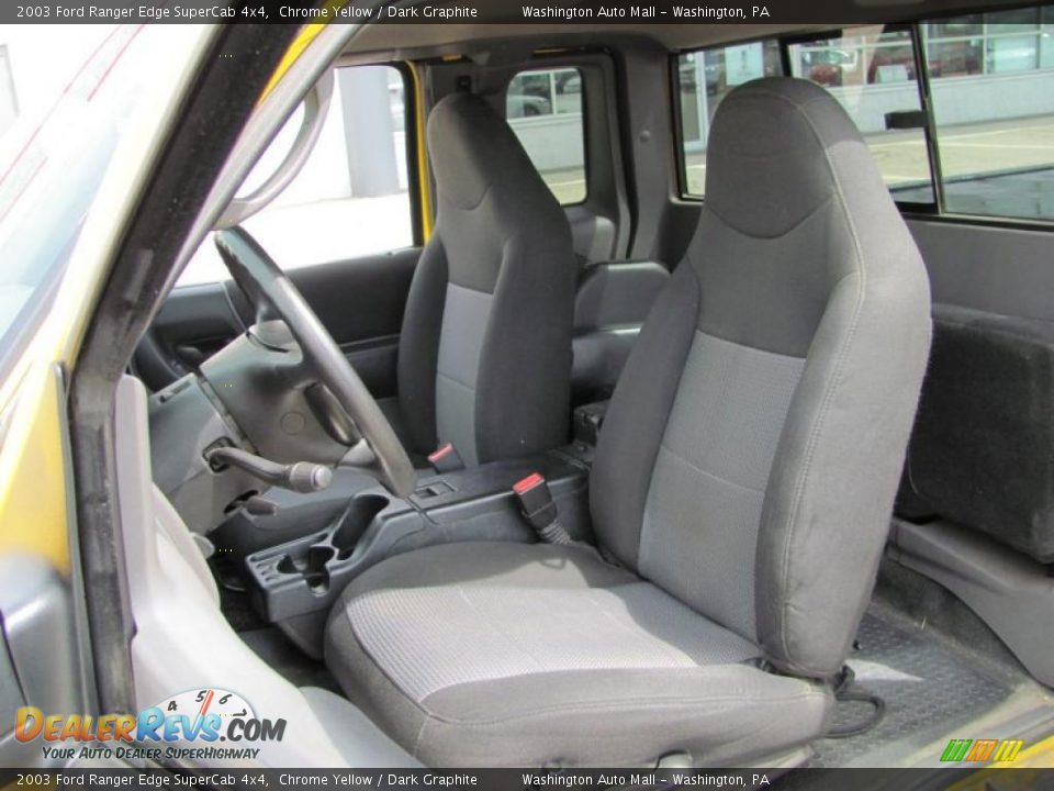 2003 Ford Ranger Edge SuperCab 4x4 Chrome Yellow / Dark Graphite Photo #14