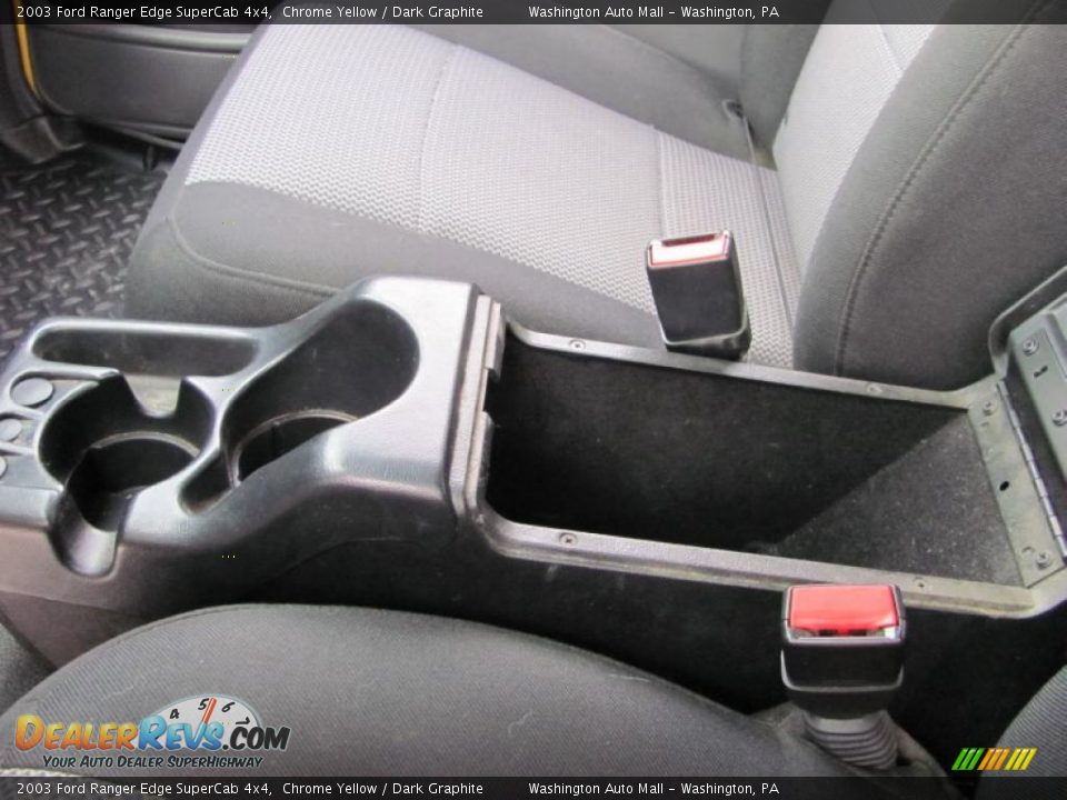 2003 Ford Ranger Edge SuperCab 4x4 Chrome Yellow / Dark Graphite Photo #16
