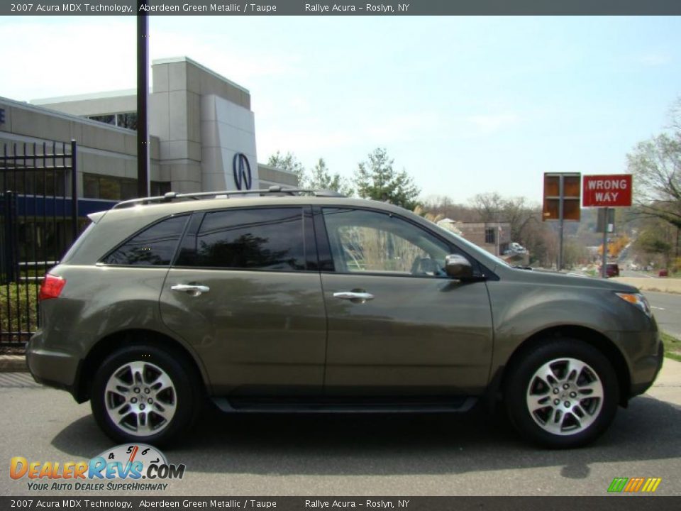 2007 Acura MDX Technology Aberdeen Green Metallic / Taupe Photo #3