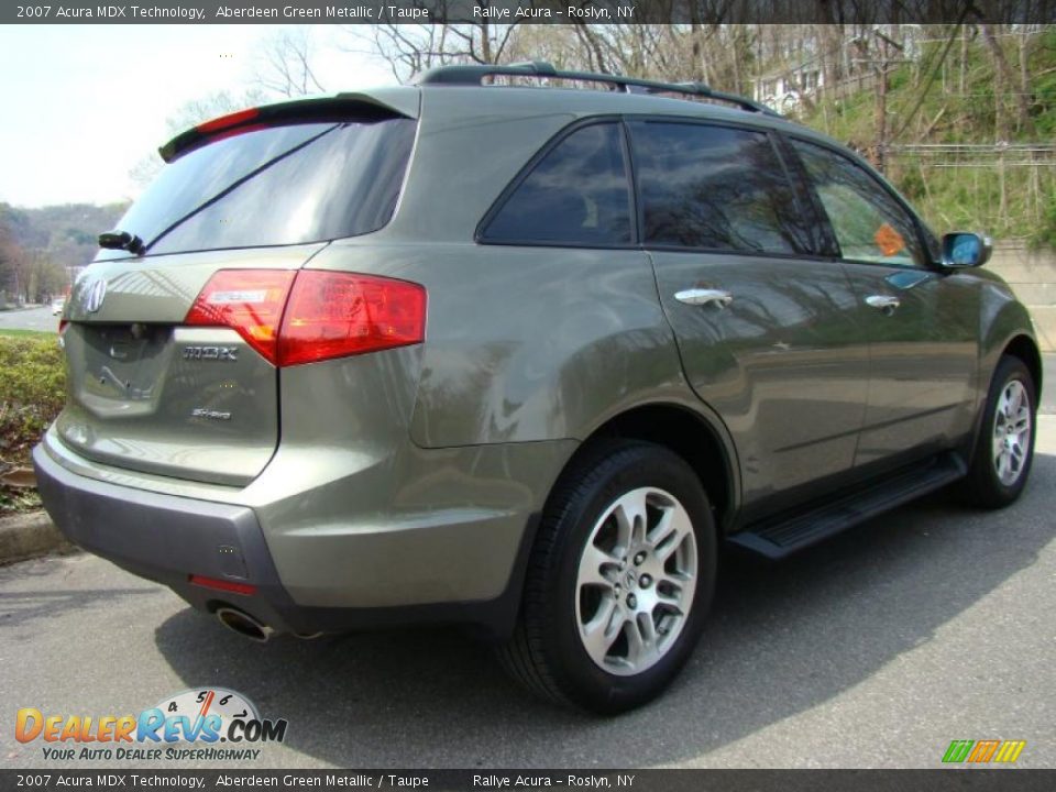 2007 Acura MDX Technology Aberdeen Green Metallic / Taupe Photo #4