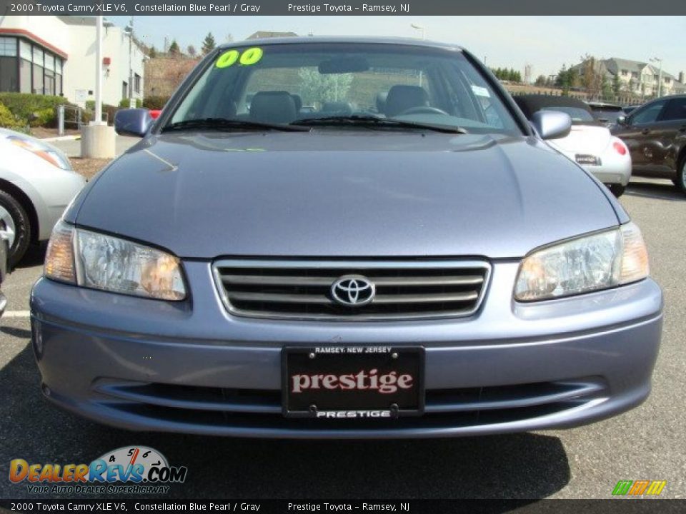 2000 Toyota Camry XLE V6 Constellation Blue Pearl / Gray Photo #2