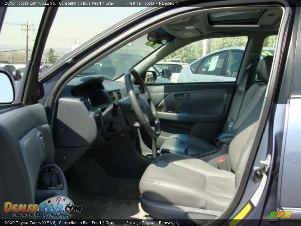 2000 Toyota Camry XLE V6 Constellation Blue Pearl / Gray Photo #7