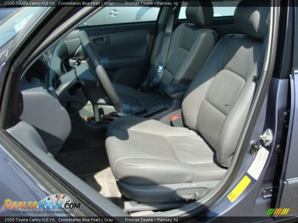 2000 Toyota Camry XLE V6 Constellation Blue Pearl / Gray Photo #8