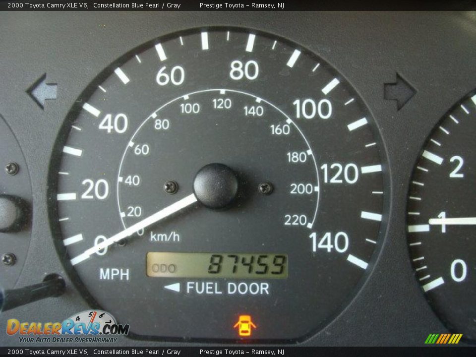 2000 Toyota Camry XLE V6 Constellation Blue Pearl / Gray Photo #10