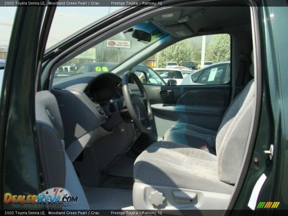 2003 Toyota Sienna LE Woodland Green Pearl / Gray Photo #7