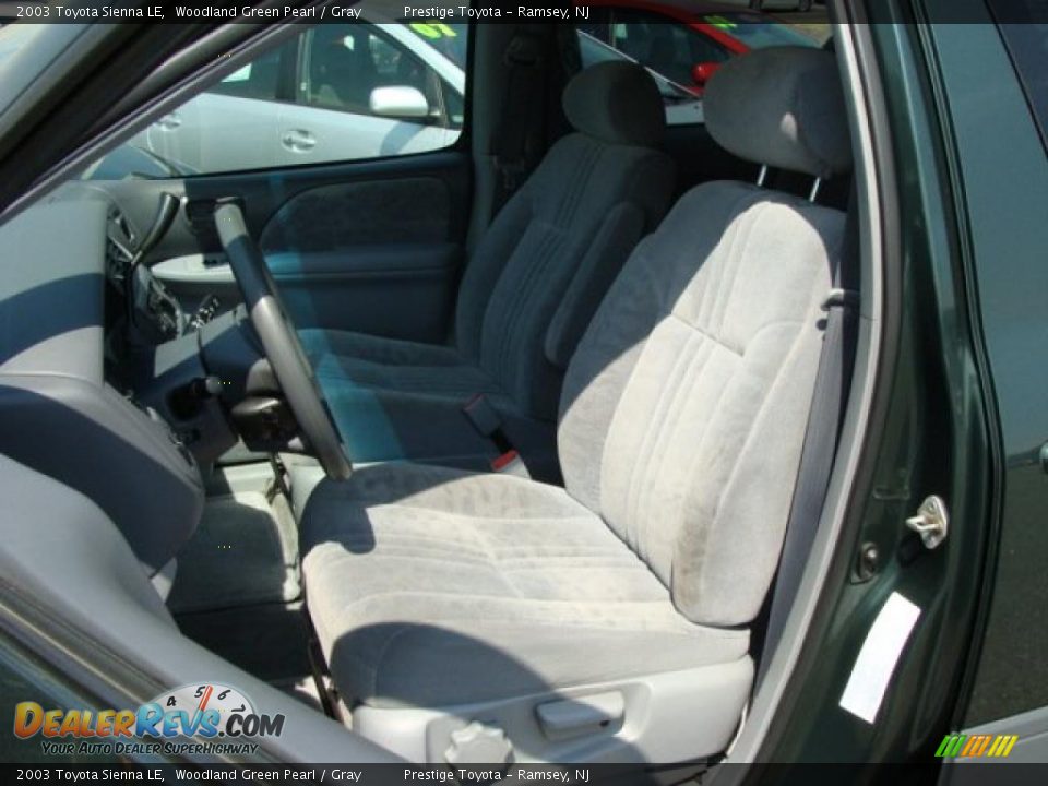 2003 Toyota Sienna LE Woodland Green Pearl / Gray Photo #8