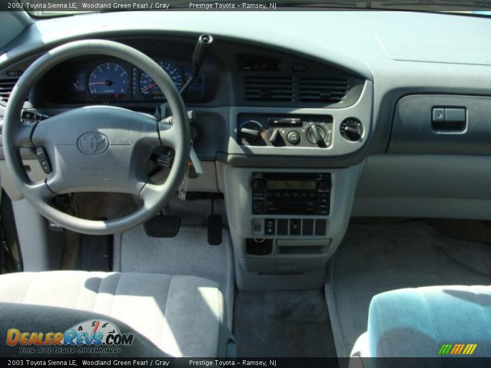 2003 Toyota Sienna LE Woodland Green Pearl / Gray Photo #9