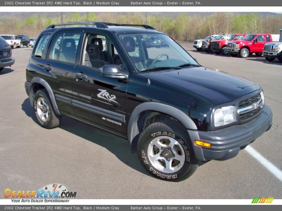 2002 Chevrolet Tracker ZR2 4WD Hard Top Black / Medium Gray Photo #3