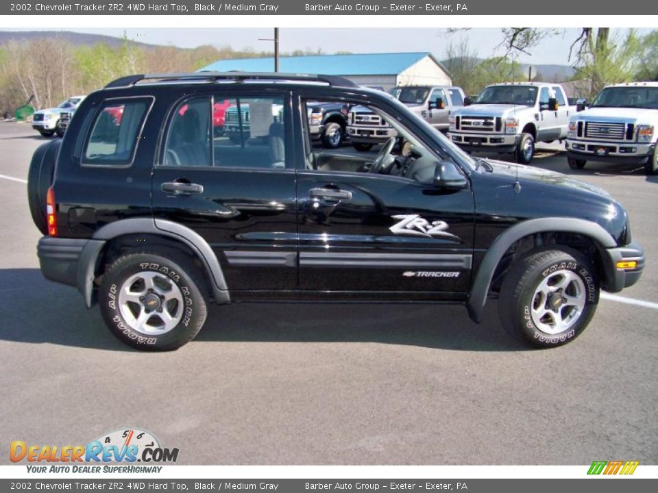 2002 Chevrolet Tracker ZR2 4WD Hard Top Black / Medium Gray Photo #4