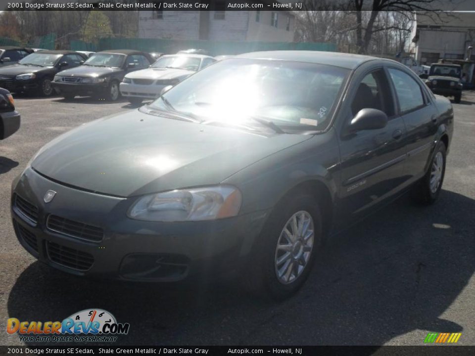2001 Dodge Stratus SE Sedan Shale Green Metallic / Dark Slate Gray Photo #2
