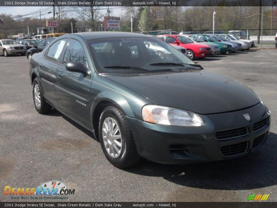 2001 Dodge Stratus SE Sedan Shale Green Metallic / Dark Slate Gray Photo #3