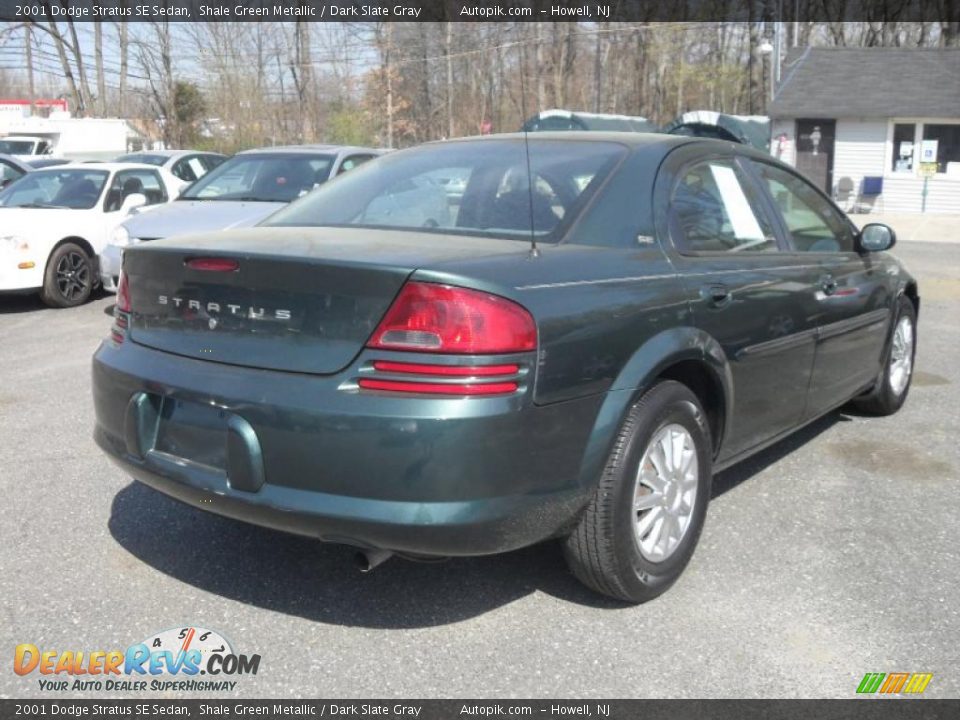 2001 Dodge Stratus SE Sedan Shale Green Metallic / Dark Slate Gray Photo #5