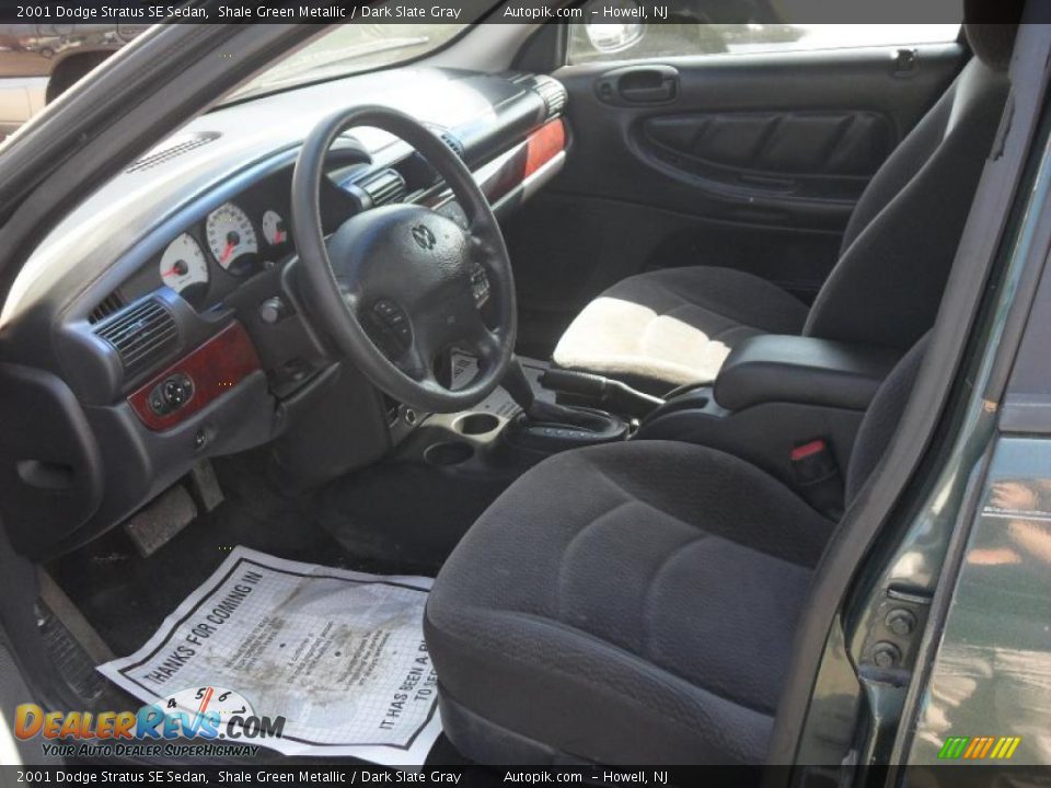 2001 Dodge Stratus SE Sedan Shale Green Metallic / Dark Slate Gray Photo #9