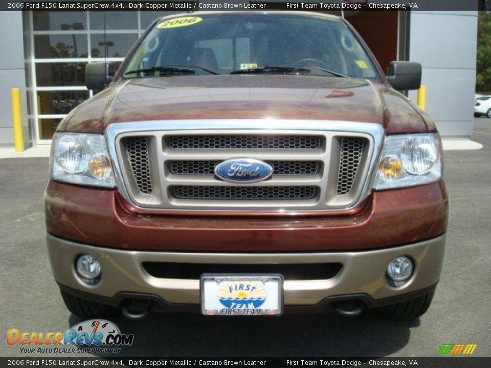 2006 Ford F150 Lariat SuperCrew 4x4 Dark Copper Metallic / Castano Brown Leather Photo #6